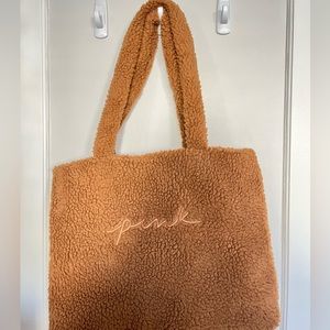 PINK Cozy-Plush Tote
